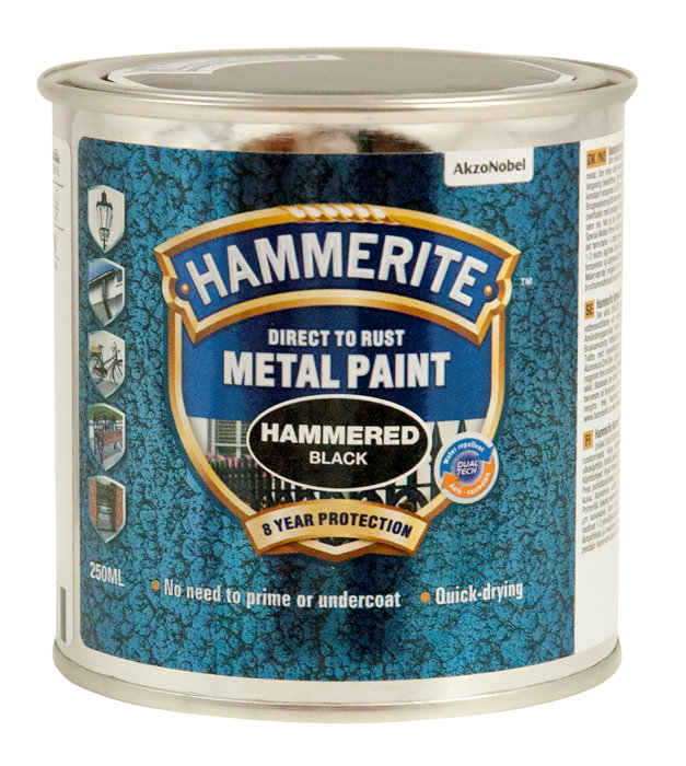 Hammerite metalmaling sort hammereffekt 250 ml